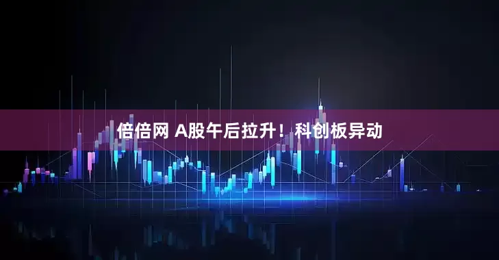 倍倍网 A股午后拉升！科创板异动